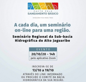 AL realiza nesta terça-feira último seminário regional do Pacto pelo Saneamento