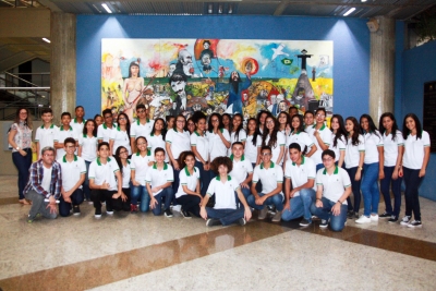 Estudantes da Escola Estadual de Ensino Profissional Luiz de Gonzaga Fonseca Mota