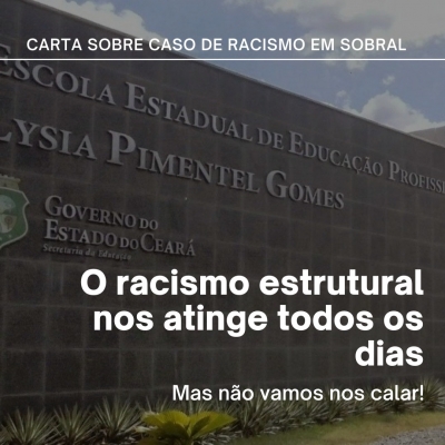 EFTA acompanha investigação de denúncia de racismo em escola de Sobral