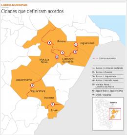 Municípios definem novos limites no Vale do Jaguaribe