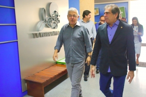 Visita do presidente da AL, deputado Zezinho Albuquerque ao Sistema Verdes Mares de Comunicação