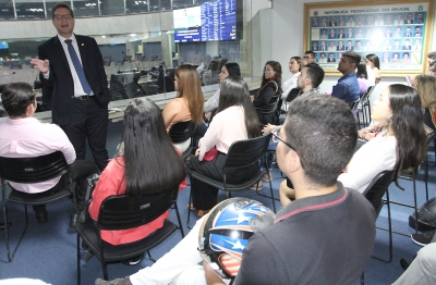 Visita guiada dos alunos do Núcleo de Práticas Jurídicas do curso de direito do Centro Universitário Estácio do Ceará