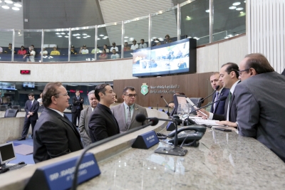 Posse do deputado Leornado Araújo (PMDB)