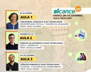 Alcance.Enem transmite neste sábado aulas de Interpretação Textual, Física e Filosofia