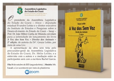 Inesp lança 2ª edição do livro “A voz dos sem voz”, de Geuza Leitão