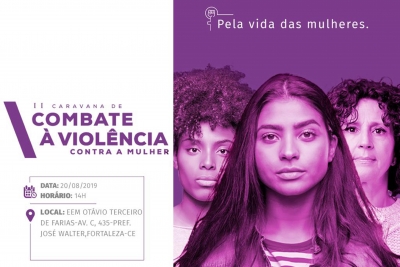 II Caravana de Combate à Violência Contra a Mulher visita escola no José Walter