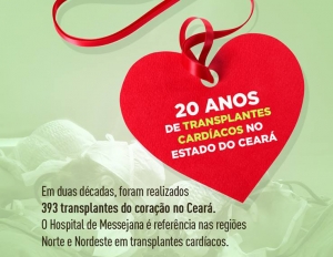 Solenidade comemora os 20 anos do primeiro transplante cardíaco no Ceará