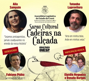 Inesp promove Sarau Cultural Literário virtual nesta terça-feira