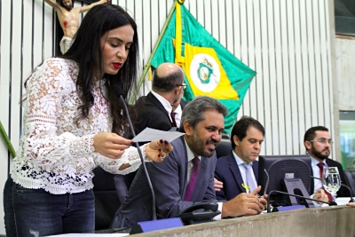 Votação durante a sessão plenária