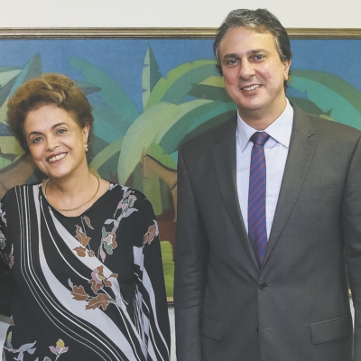 Camilo Santana estava em Brasília desde a terça (1) com Zezinho Albuquerque e Mauro Filho, mas a conversa com Dilma foi reservada