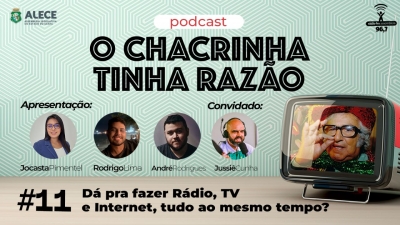 O Chacrinha Tinha Razão debate comunicação em rádio, TV e internet