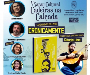 Inesp lança livro de crônicas e realiza 5º Sarau Cultural Cadeiras na Calçada