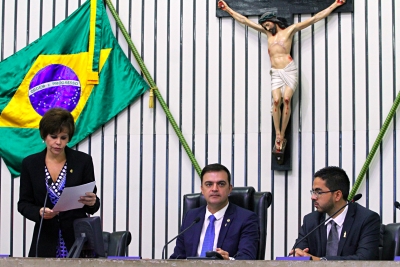 Abertura dos trabalhos da sessão plenária desta quarta-feira