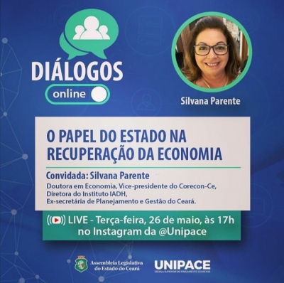 Silvana Parente fala sobre recuperação econômica no Diálogos Online desta terça