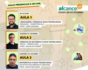 Projeto Alcance.Enem da AL retoma aulas presenciais