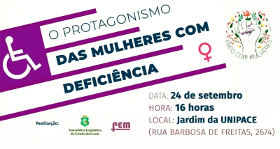 Protagonismo de portadoras de deficiência é tema do Papo com Mulheres nesta terça