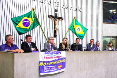 Sessão especial para debater a medida provisória que altera a lei do saneamento básico do Brasil