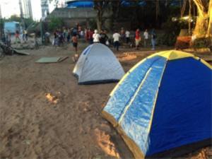 Manifestantes vão resistir à desocupação