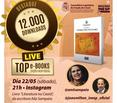 Inesp realiza neste sábado primeira “Live Top e-books Edições Inesp Digital”