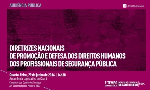 Assembleia debate os direitos humanos dos profissionais de segurança pública