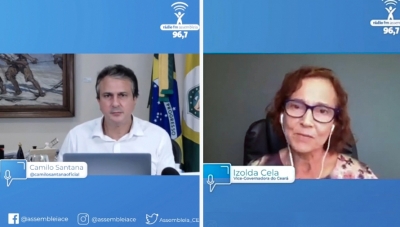 Conexão Assembleia especial. reexibe entrevistas de Camilo Santana e Izolda Cela 