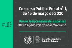 AL anuncia alteração em calendário de concurso público devido à pandemia