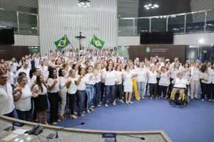 Servidores da Assembleia Legislativa gravam mensagem de final de ano