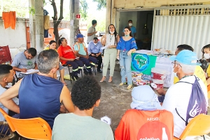 CRS da Alece, levou informações relacionadas ao Novembro Azul e ao combate do câncer de próstata para os profissionais da reciclagem