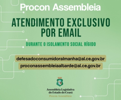 Procon Assembleia segue oferecendo atendimento virtual à população