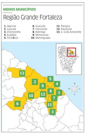 Governo reduz tamanho da Região Metropolitana